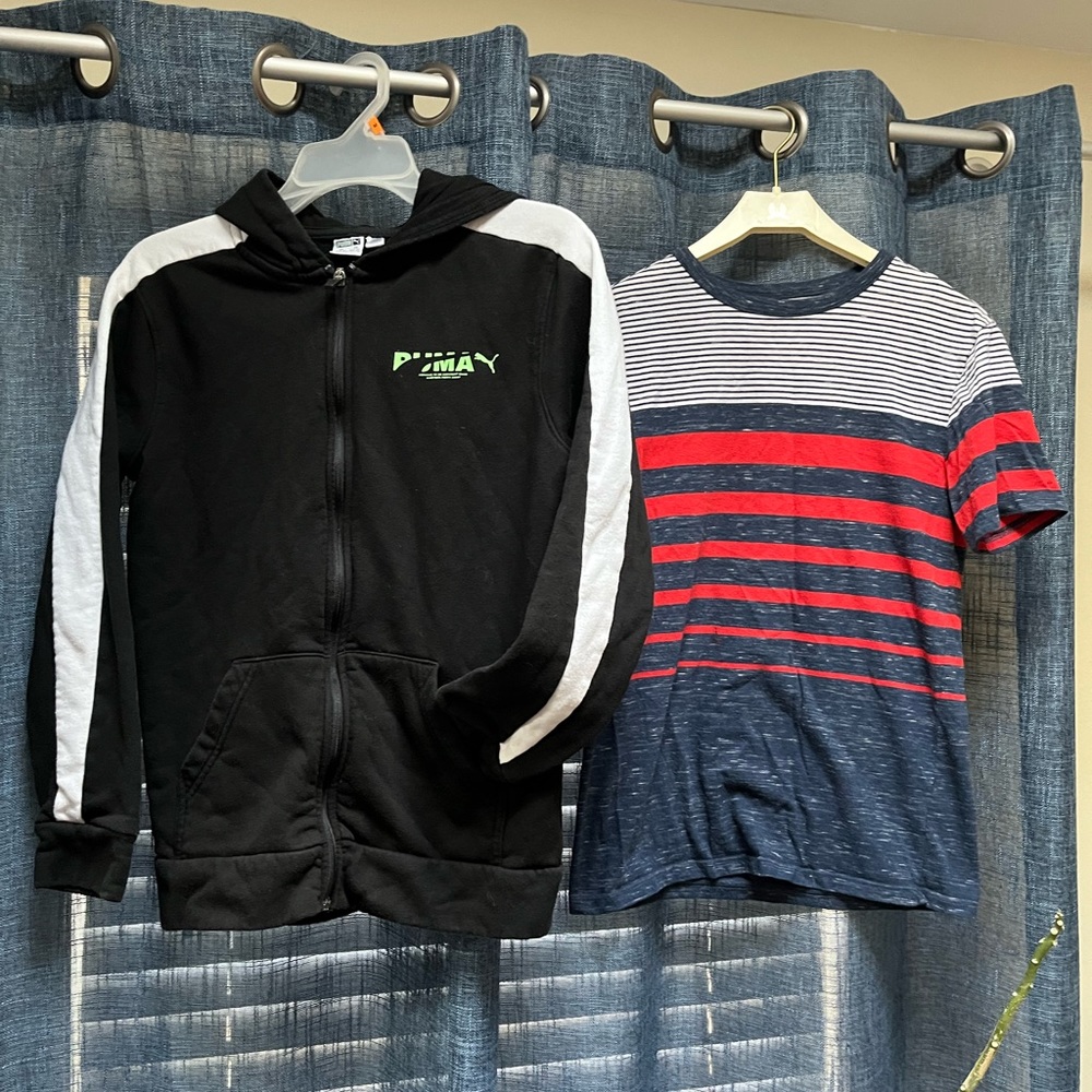 Boys shirts. Sizes 12-16. Hollister, Puma, Old Navy, J.Crew. Fits L-XL